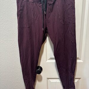 ZYIA Purple Sweatpants Joggers with Tapered Leg